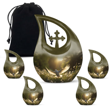 Large Urn With 4 Keepsake