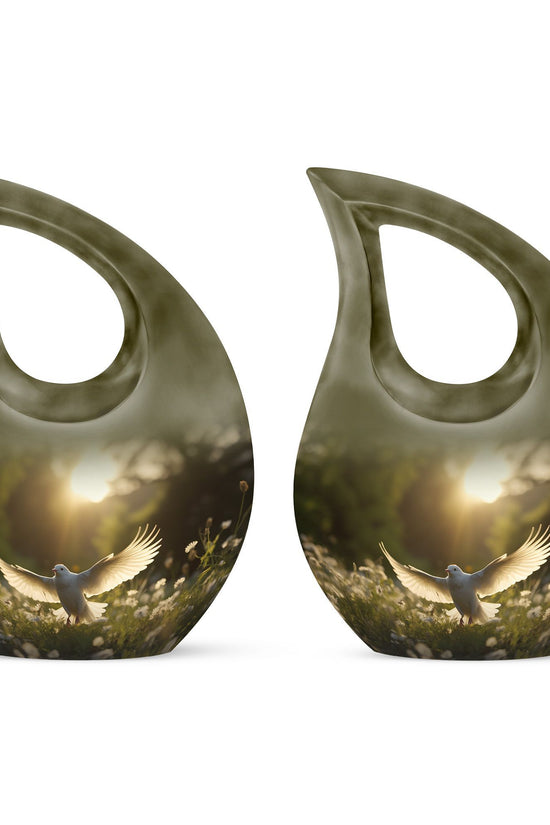 Dove Bird Urns For Ashes - Small Urns Women Urn