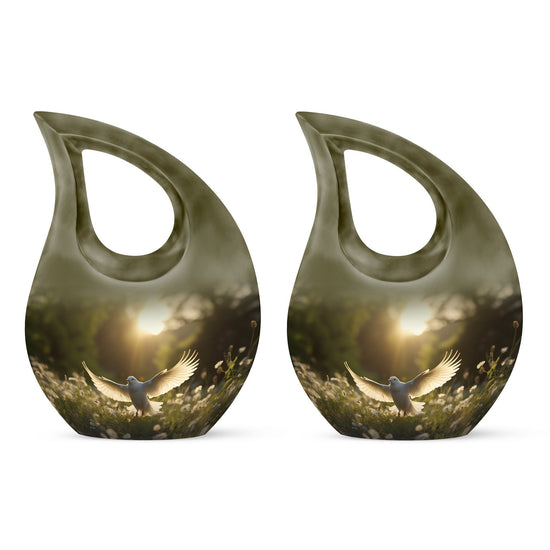 Dove Bird Urns For Ashes - Small Urns Women Urn