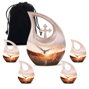 Large Urn With 4 Keepsake