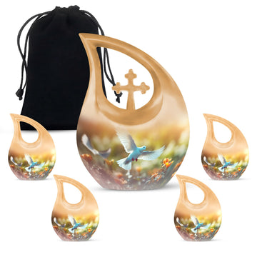 Large Urn With 4 Keepsake