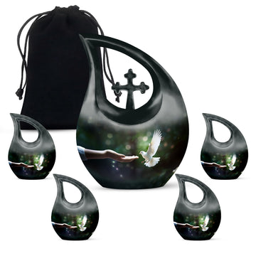 Large Urn With 4 Keepsake