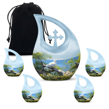 Large Urn With 4 Keepsake