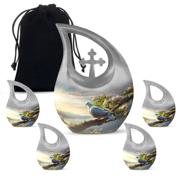 Large Urn With 4 Keepsake