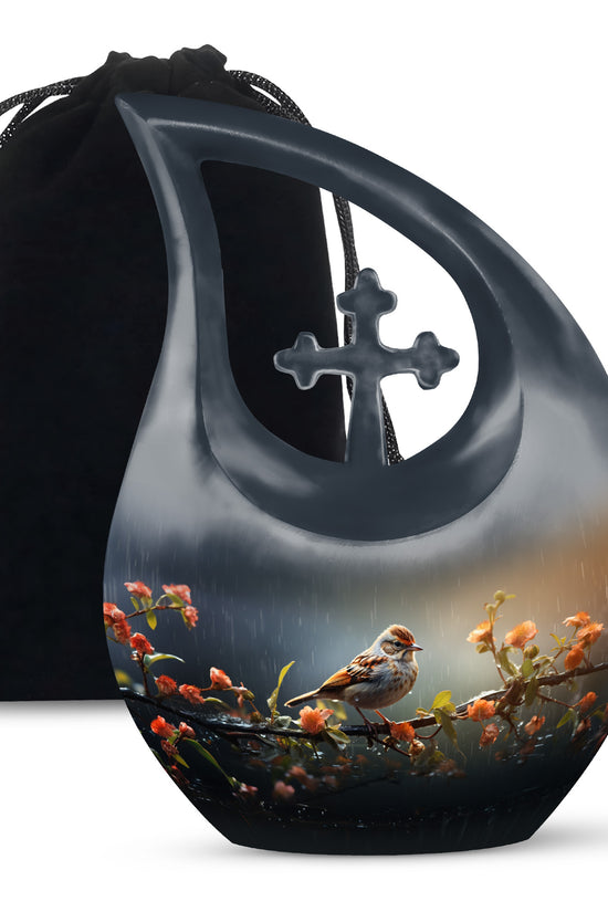 Sparrow Memorial Urn - Beautiful Cremation Urn For Loved Ones