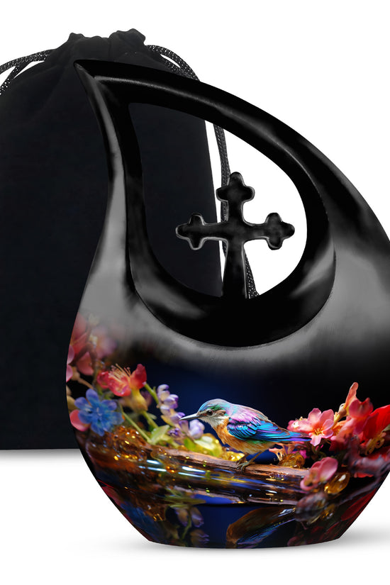 Sparrow Cremation Urn - Aluminium Memorial Urn For Male & Female