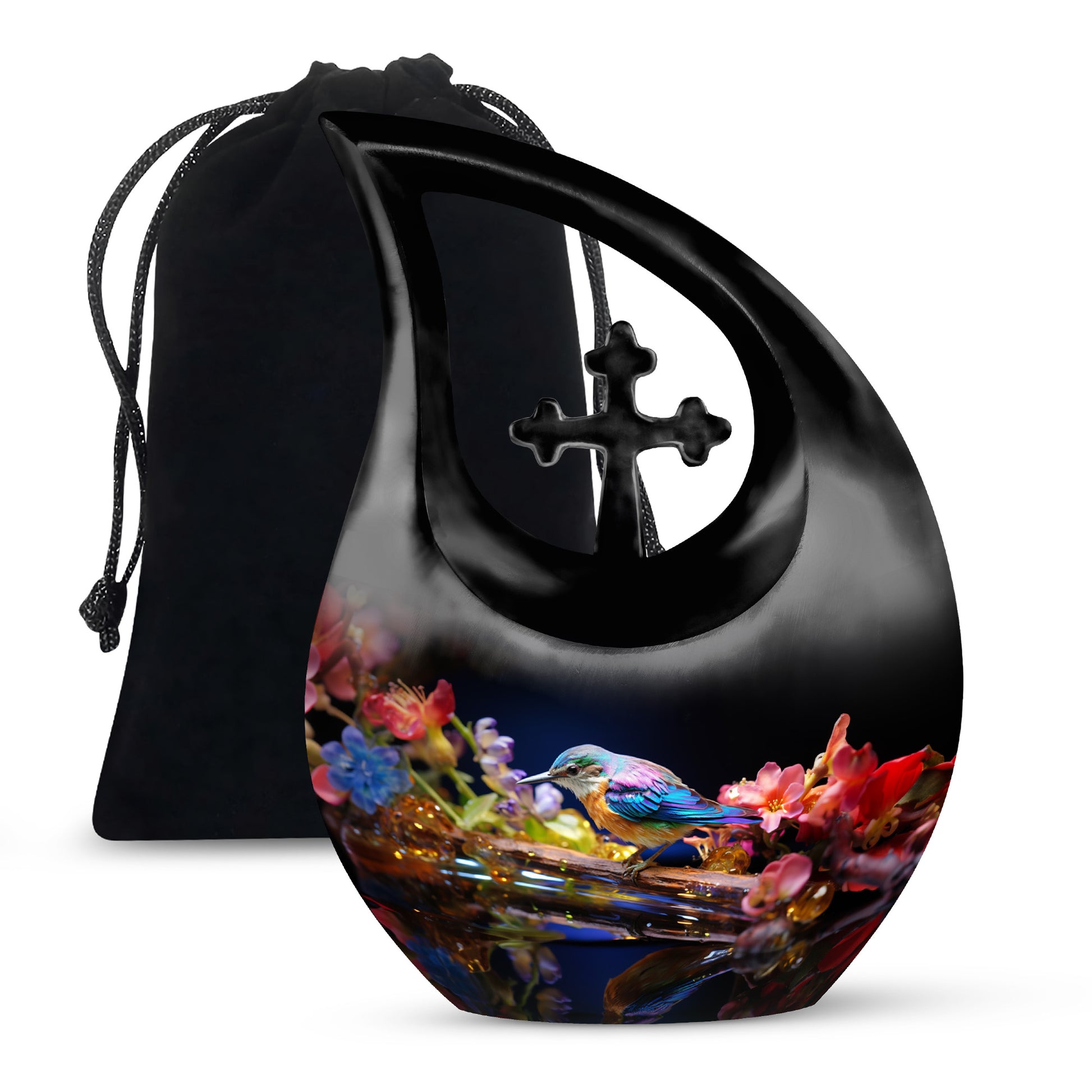 Sparrow Cremation Urn - Aluminium Memorial Urn For Male & Female