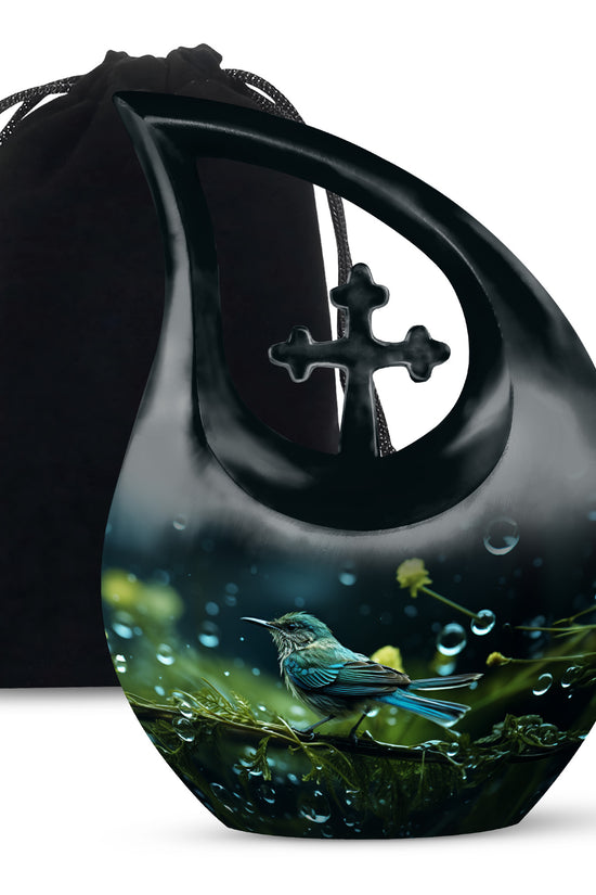 Sparrow Memorial Urn For Ashes - Large Cremation Urn For Ashes