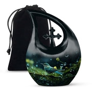 Sparrow Memorial Urn For Ashes - Large Cremation Urn For Ashes
