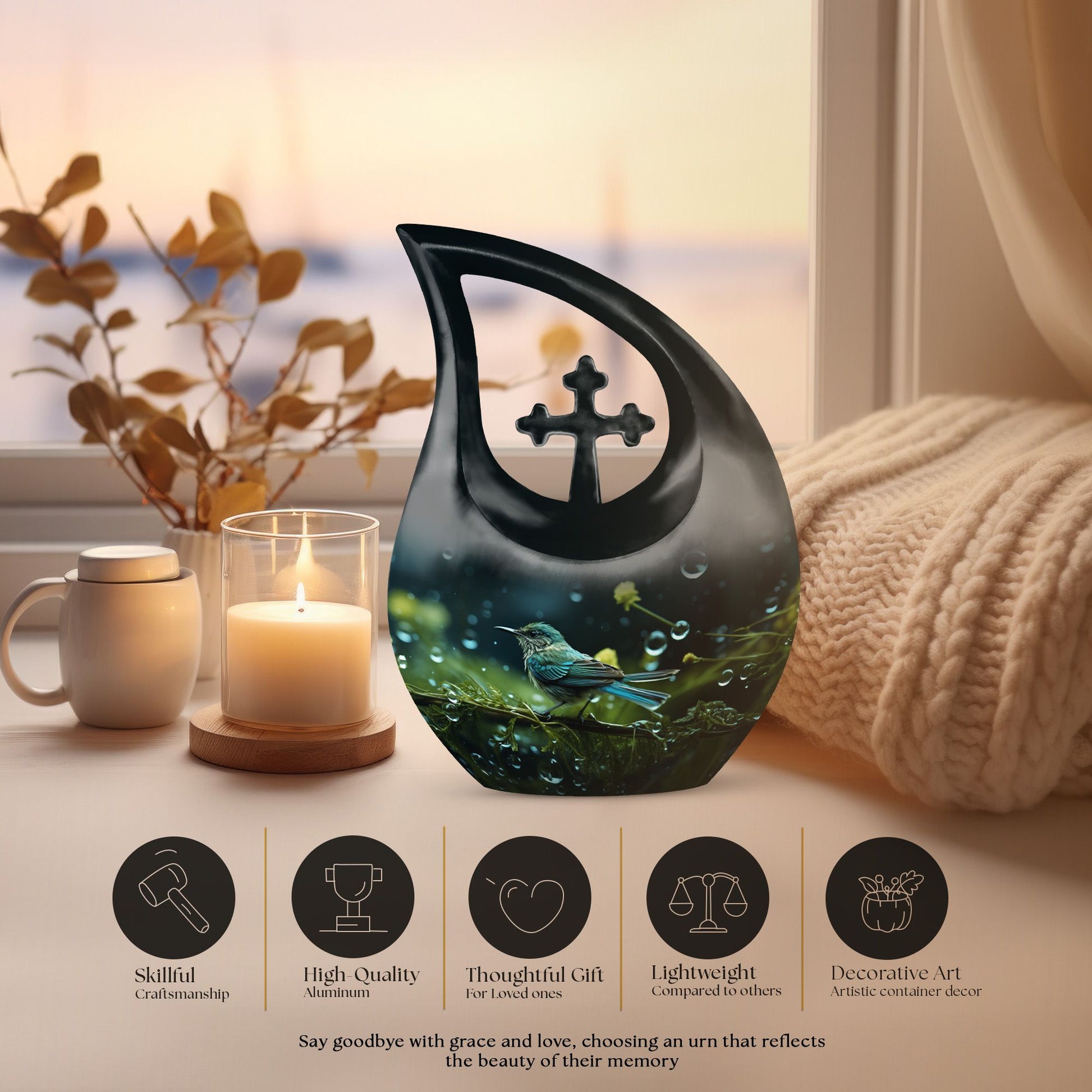Sparrow Urns For Ashes - Urns For Adult Male Dad Urn