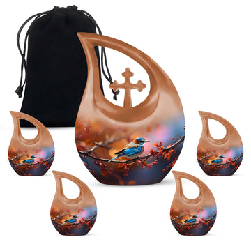 Large Urn With 4 Keepsake