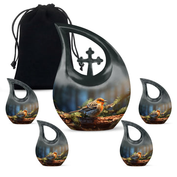 Large Urn With 4 Keepsake
