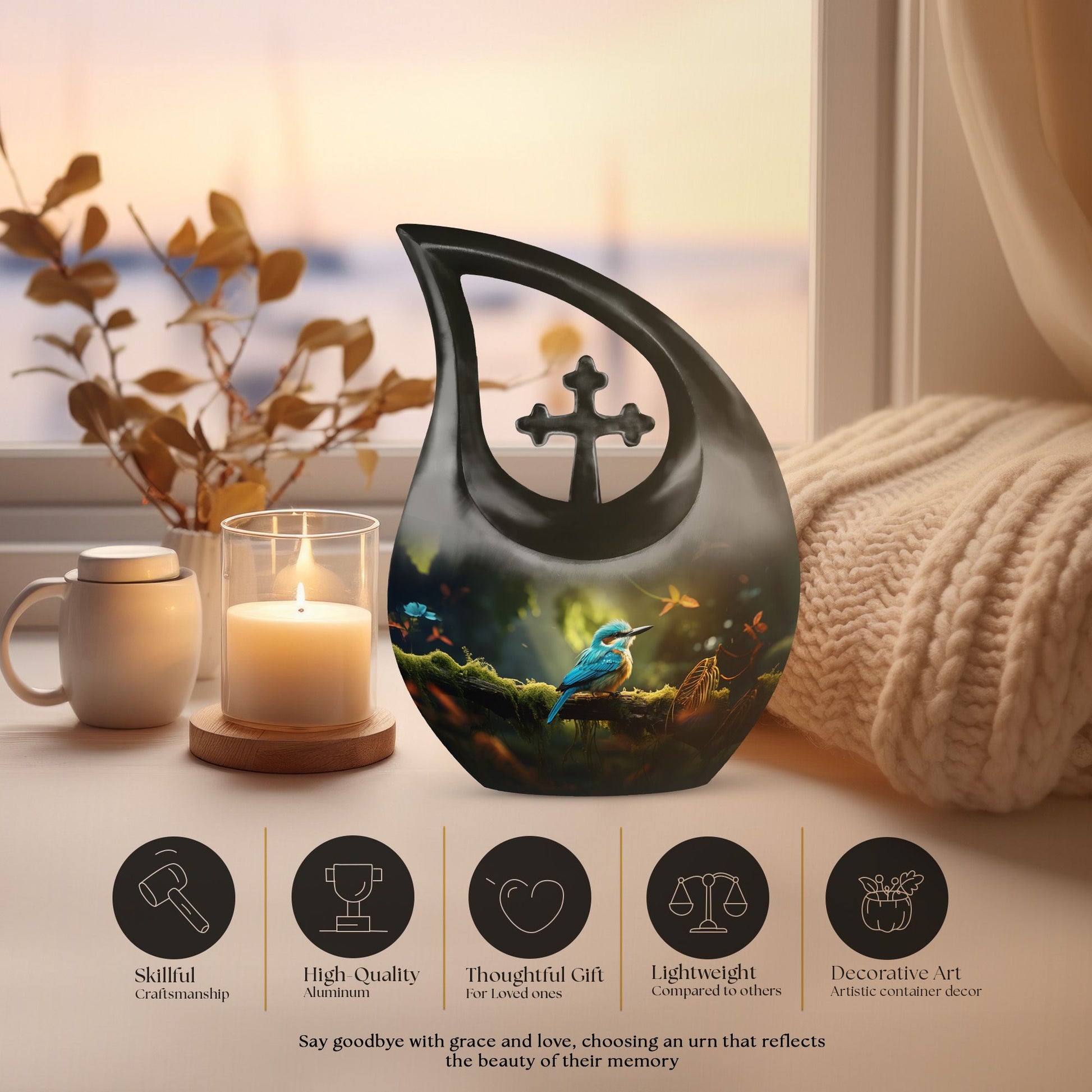 Sparrow Urns For Ashes - Small Urns For Adult Male Urn