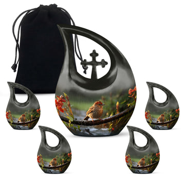 Large Urn With 4 Keepsake