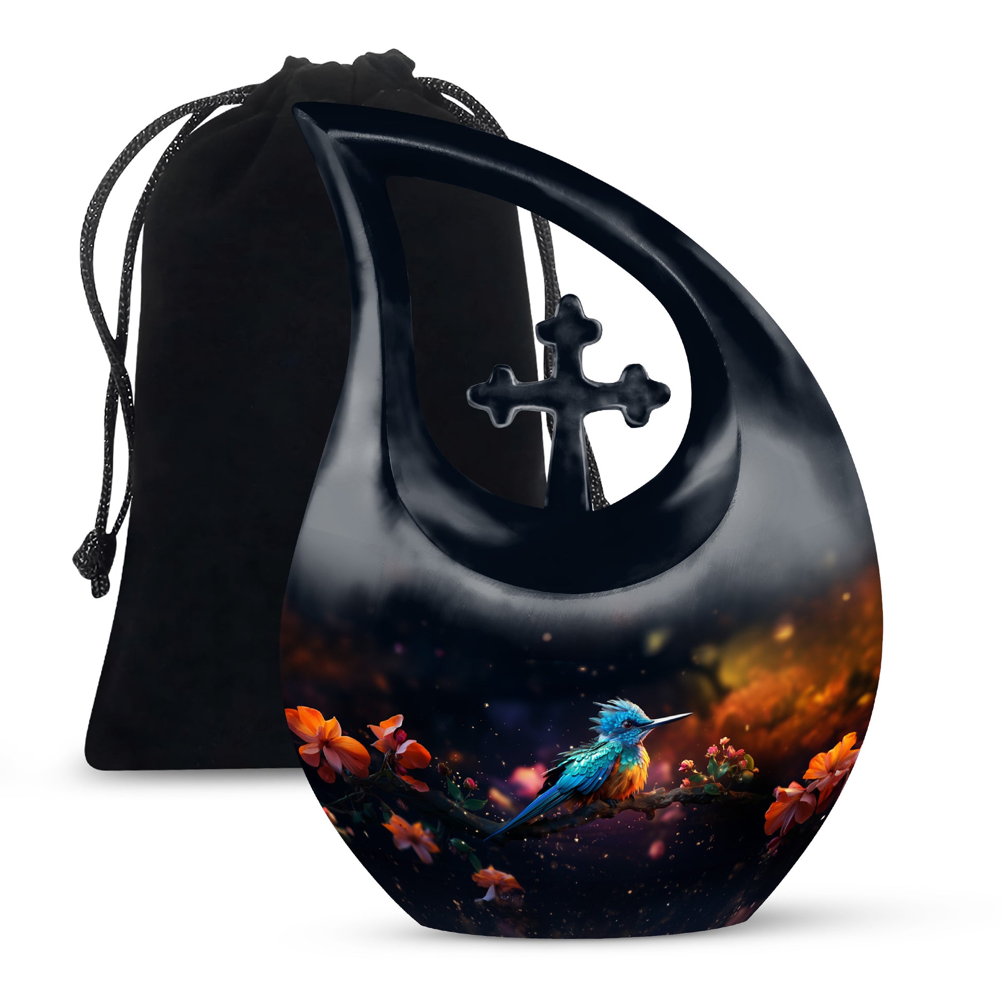 Sparrow Cremation Urn - Bird Theme Funeral Urn For Ashes