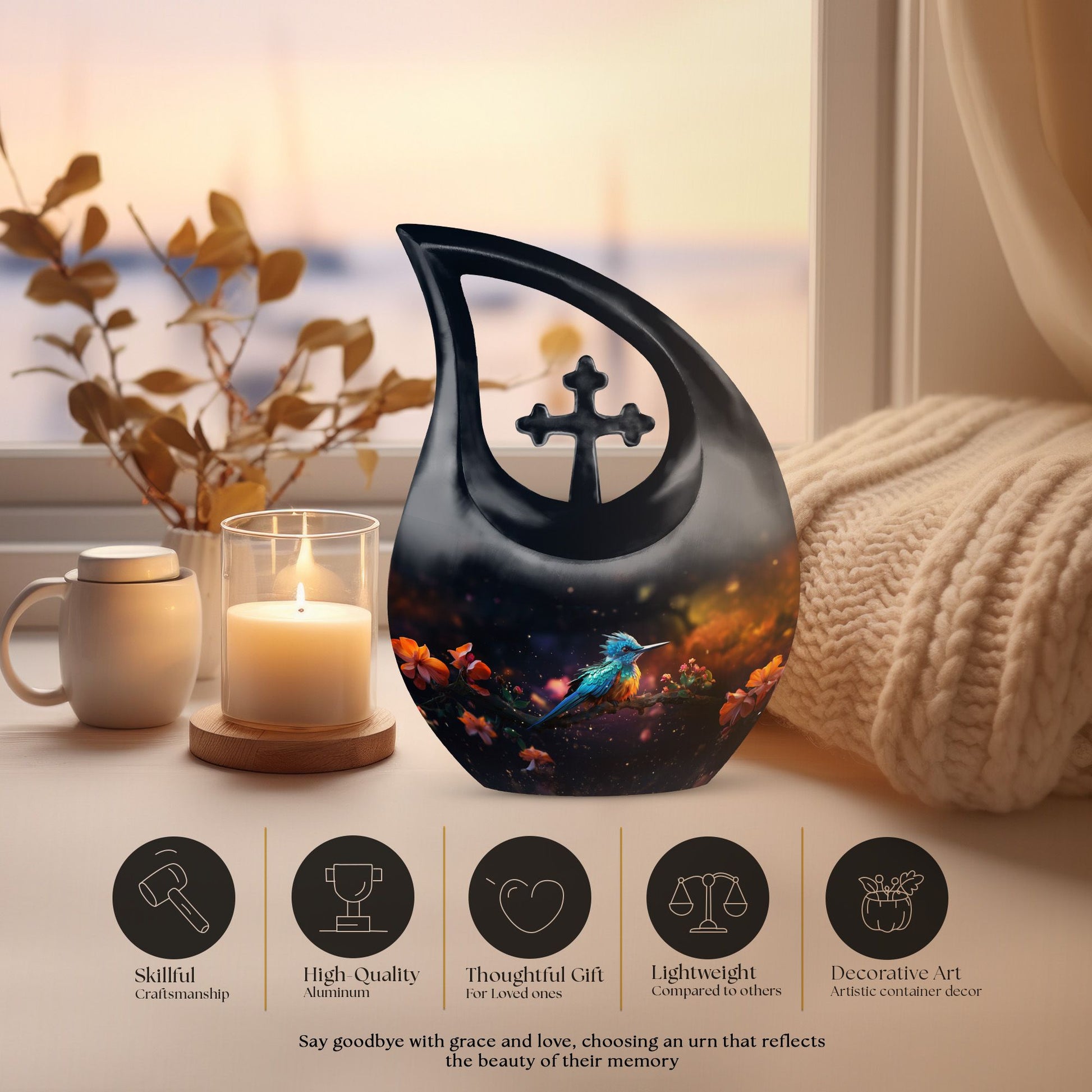 Sparrow Urns For Ashes - Urns For Human Ashes Adult Female Small Size Urn