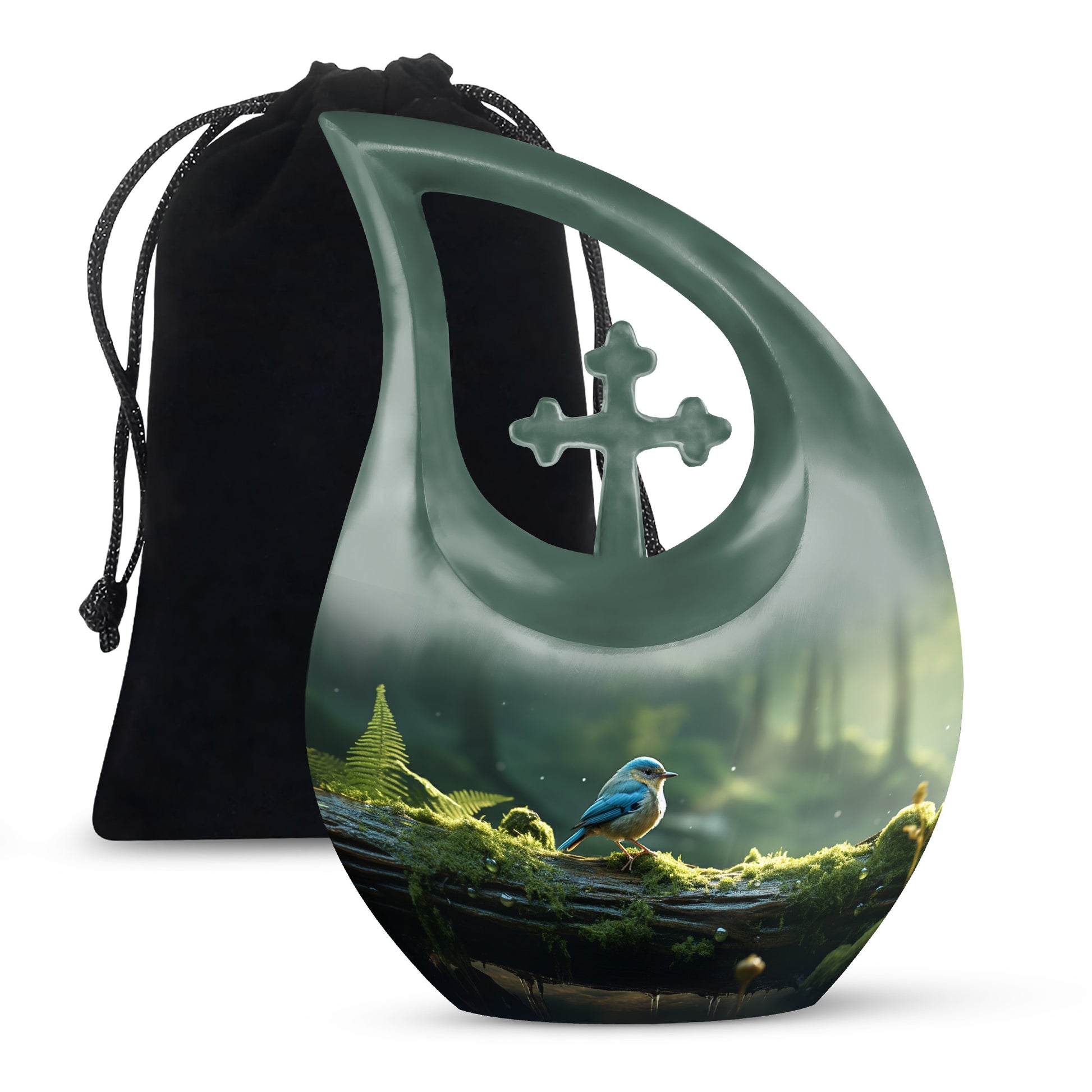 Sparrow Funeral Urn For Ashes - Aluminium Funeral Urn For Loved Ones