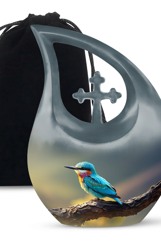 Sparrow Theme Cremation Urn - Large Funeral Urn For Male