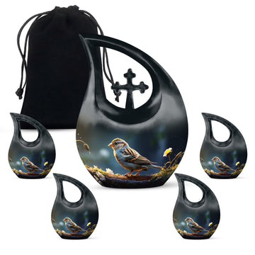 Large Urn With 4 Keepsake