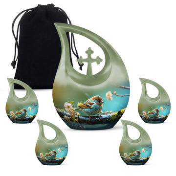 Large Urn With 4 Keepsake