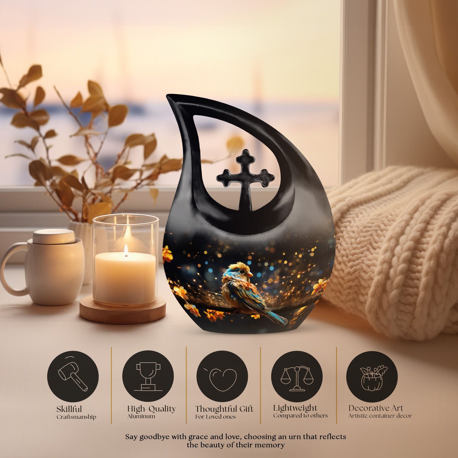 Sparrow Urns For Ashes - Urn For Human Ashes Adult Female