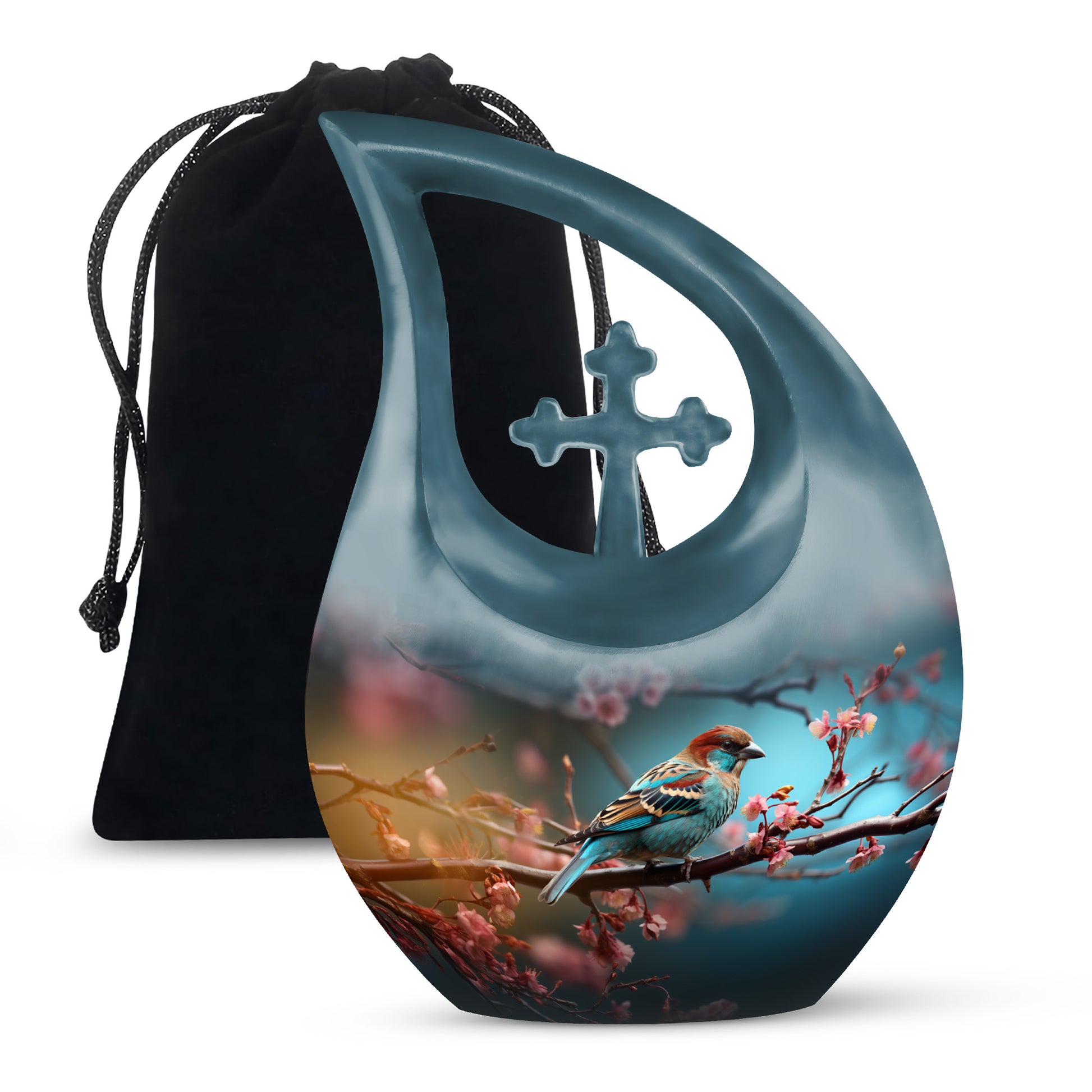 Sparrow Bird Memorial Urn - Funeral Urn For Human Ashes