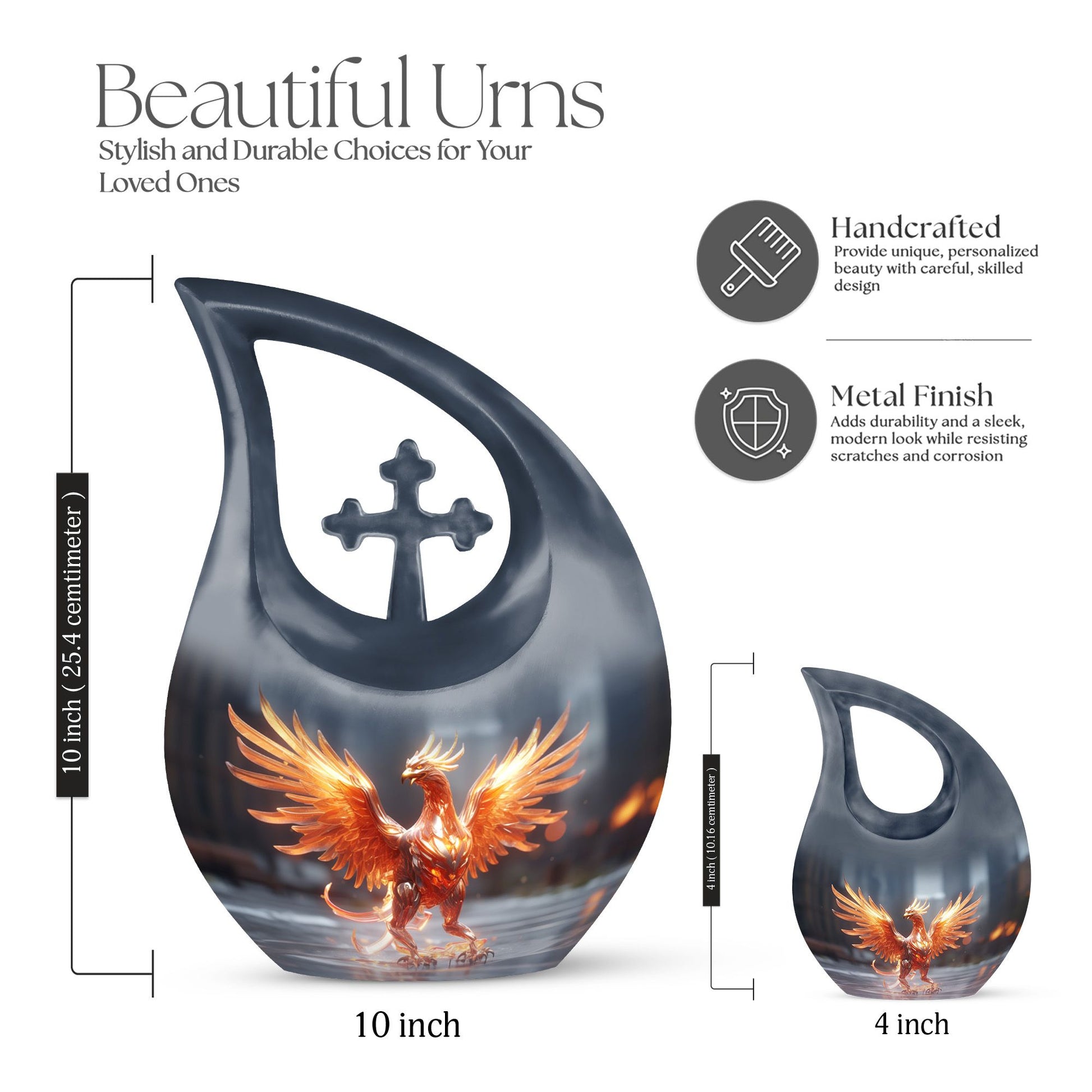 Phoenix Urns For Ashes - Burial Urns For Human Ashes Adult Male Urn