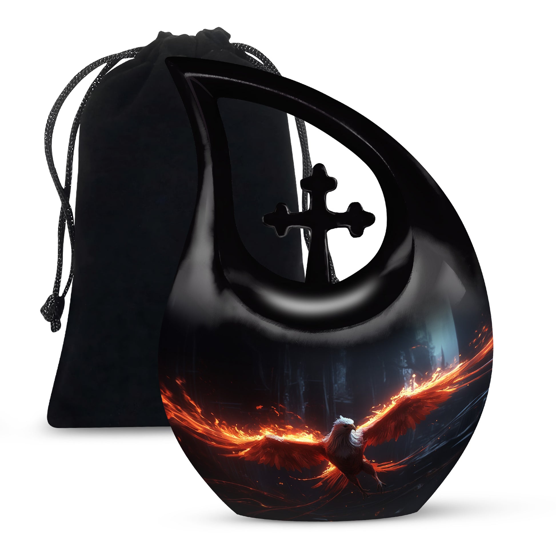 Phoenix Memorial Urn For Ashes - Cremation Urn For Male & Female