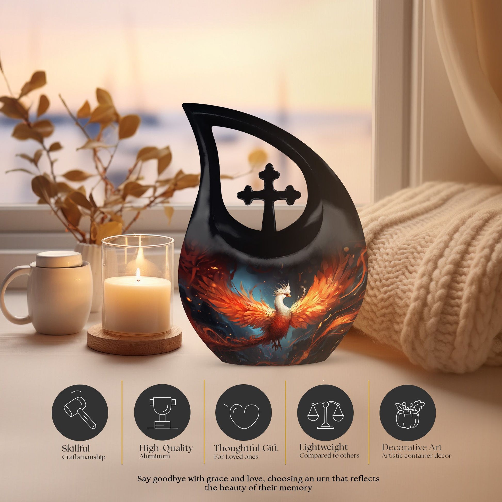 Phoenix Urns For Ashes - Urn For Female Adult
