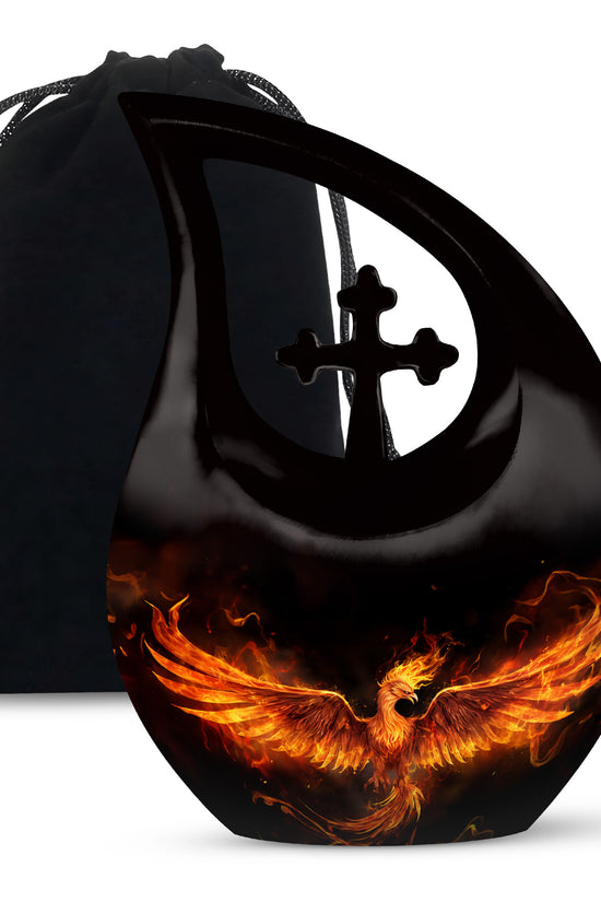 Phoenix Fire Memorial Urn - Spritual Cremation Urn For Loved Ones