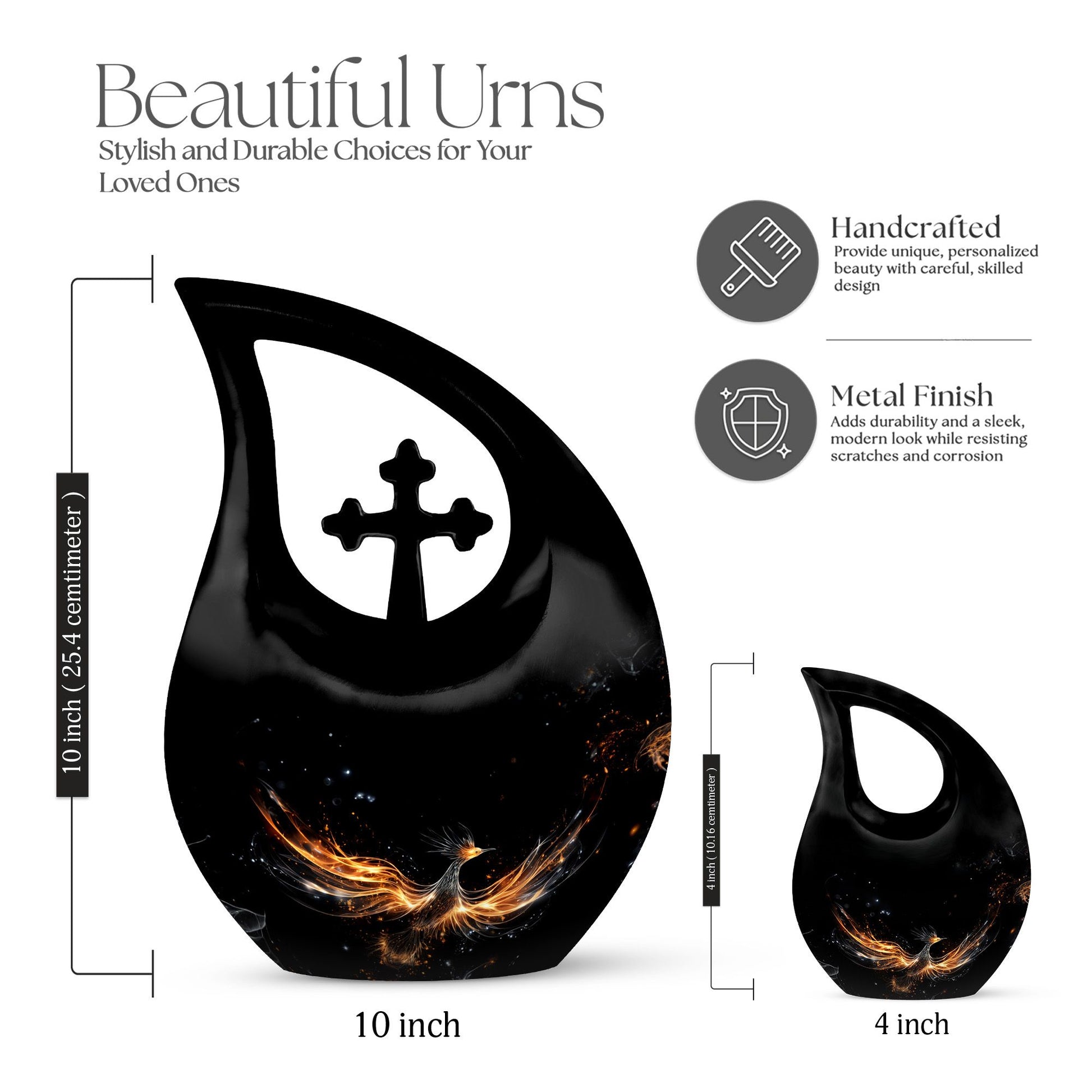 Phoenix Urns For Ashes - Large Urns For Female & Male Urn