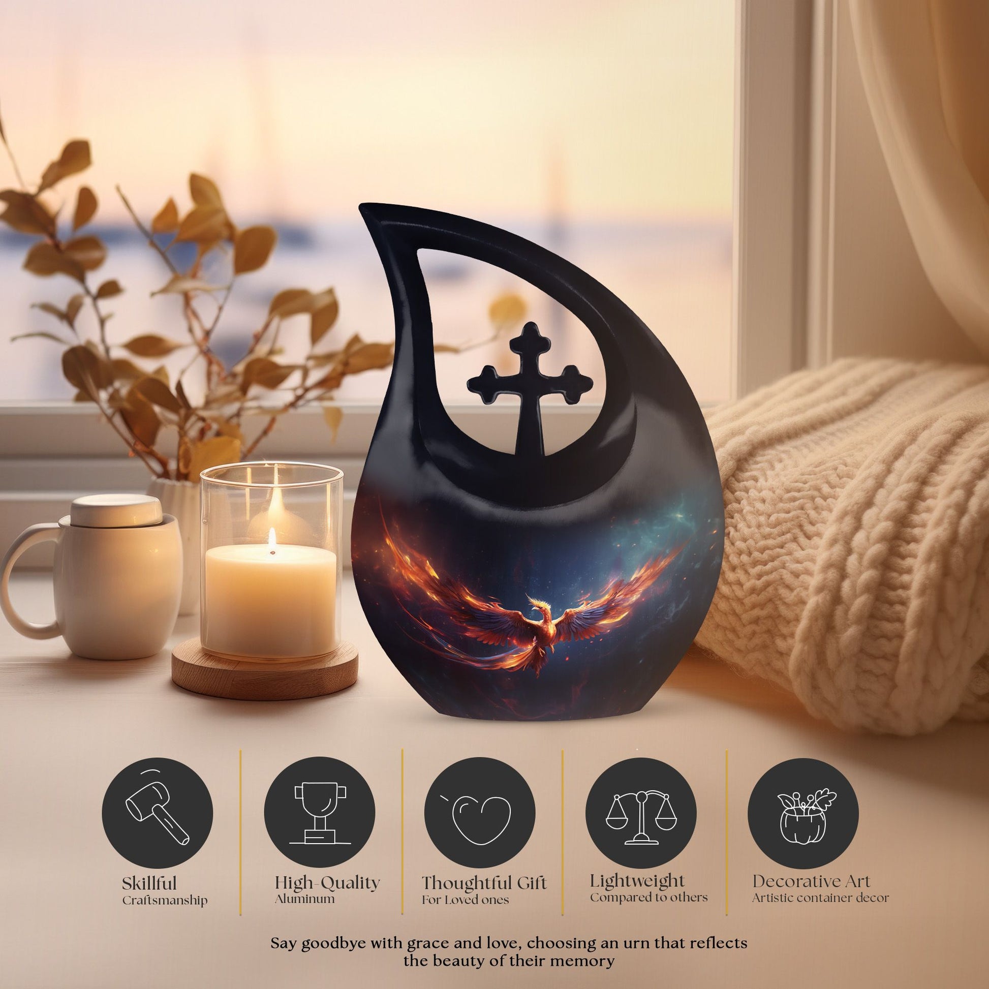 Phoenix Urns For Ashes - Urn Human Ash Adult Female