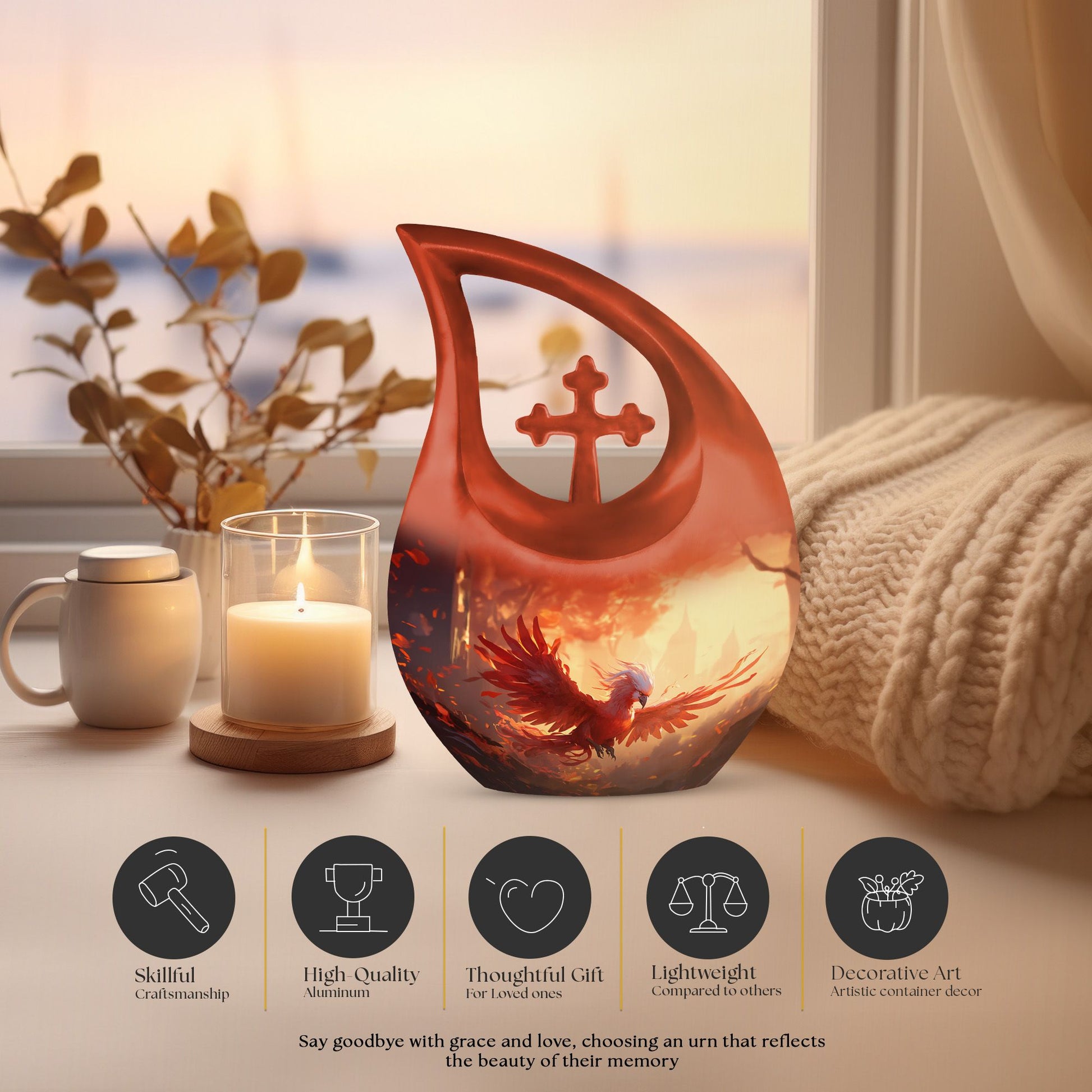 Phoenix Urns For Ashes - Urn Adult Female Ashes