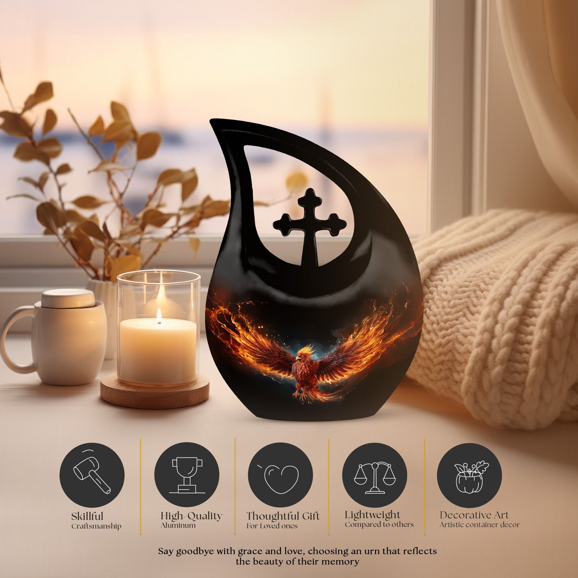 Phoenix Urns For Ashes - Adult Female Urn