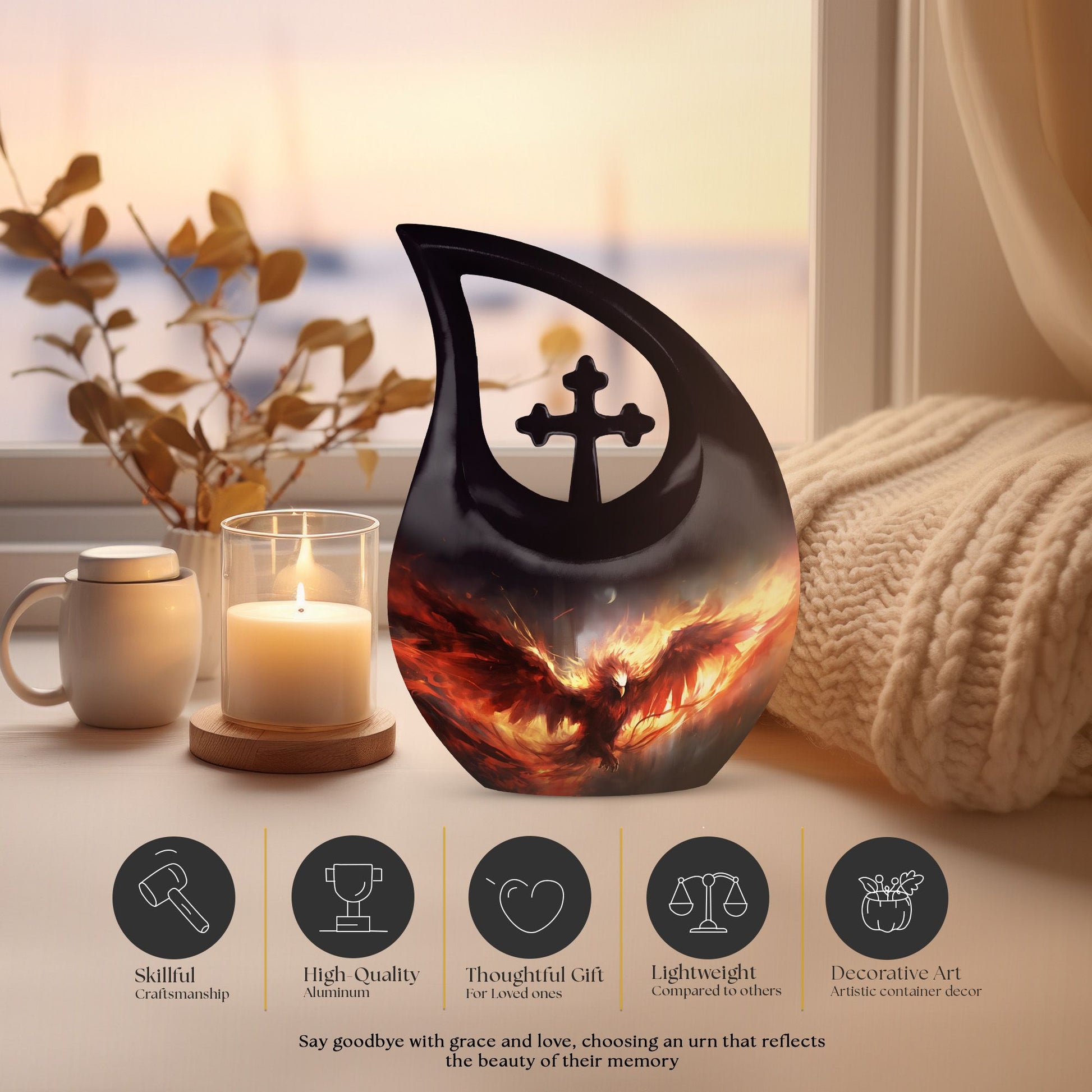 Phoenix Urns For Ashes - Urns Adult Male Dad Urn