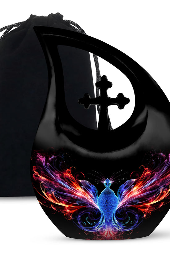 Fire Wing Phoenix Funeral Urn - Spiritual Cremation Urn for Ashes