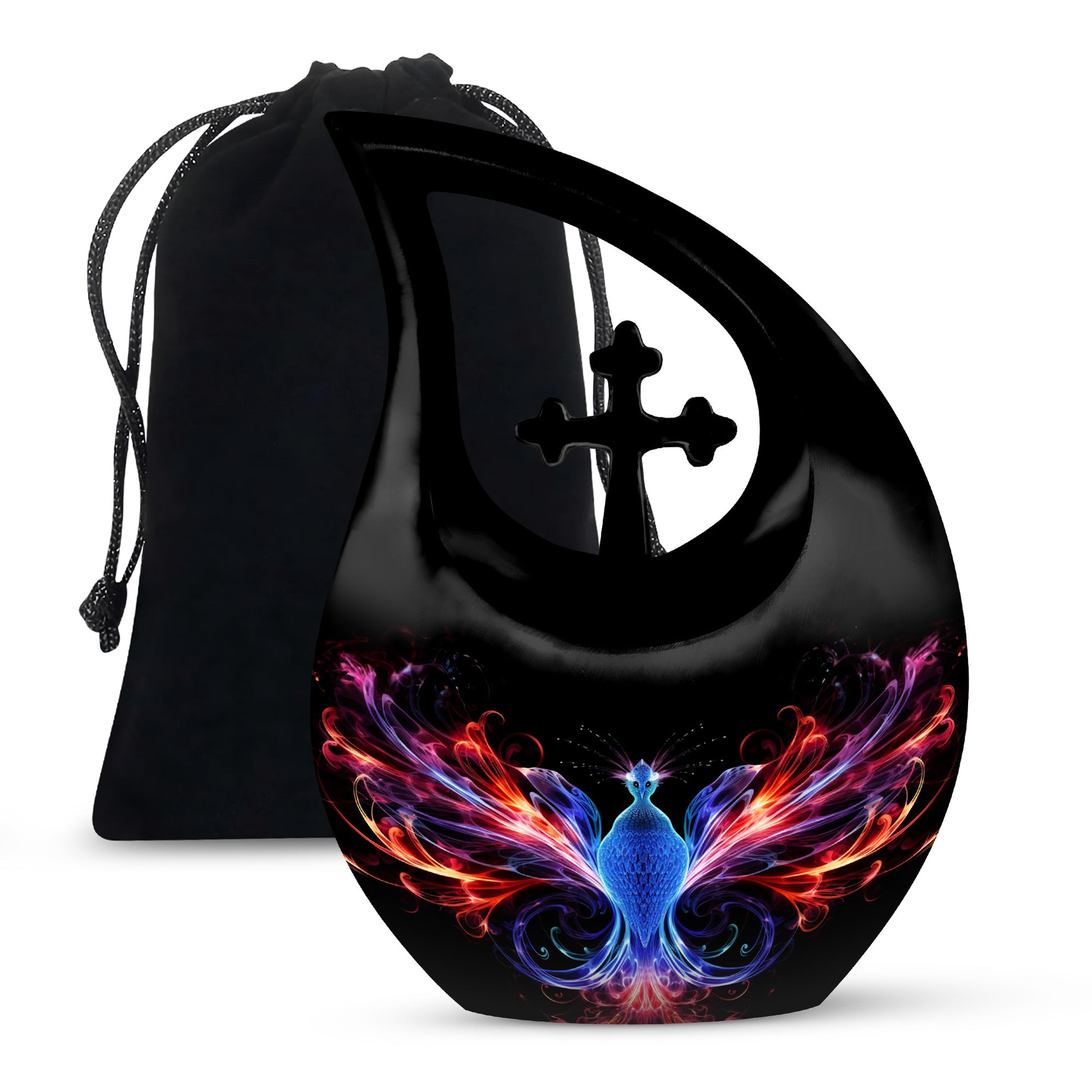 Fire Wing Phoenix Funeral Urn - Spiritual Cremation Urn for Ashes