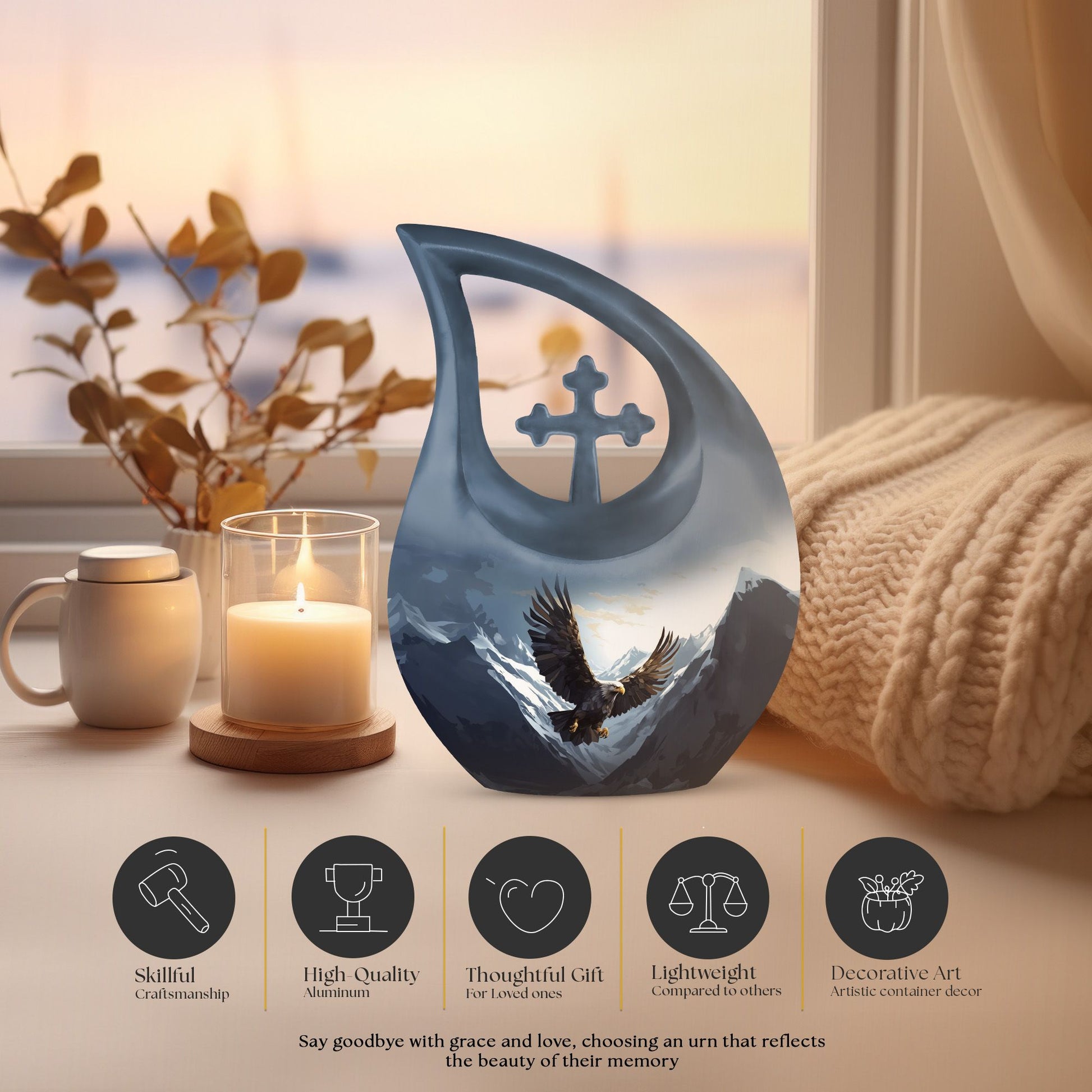 Eagle Urns For Ashes - Funeral Urns For Adult Ashes Urn