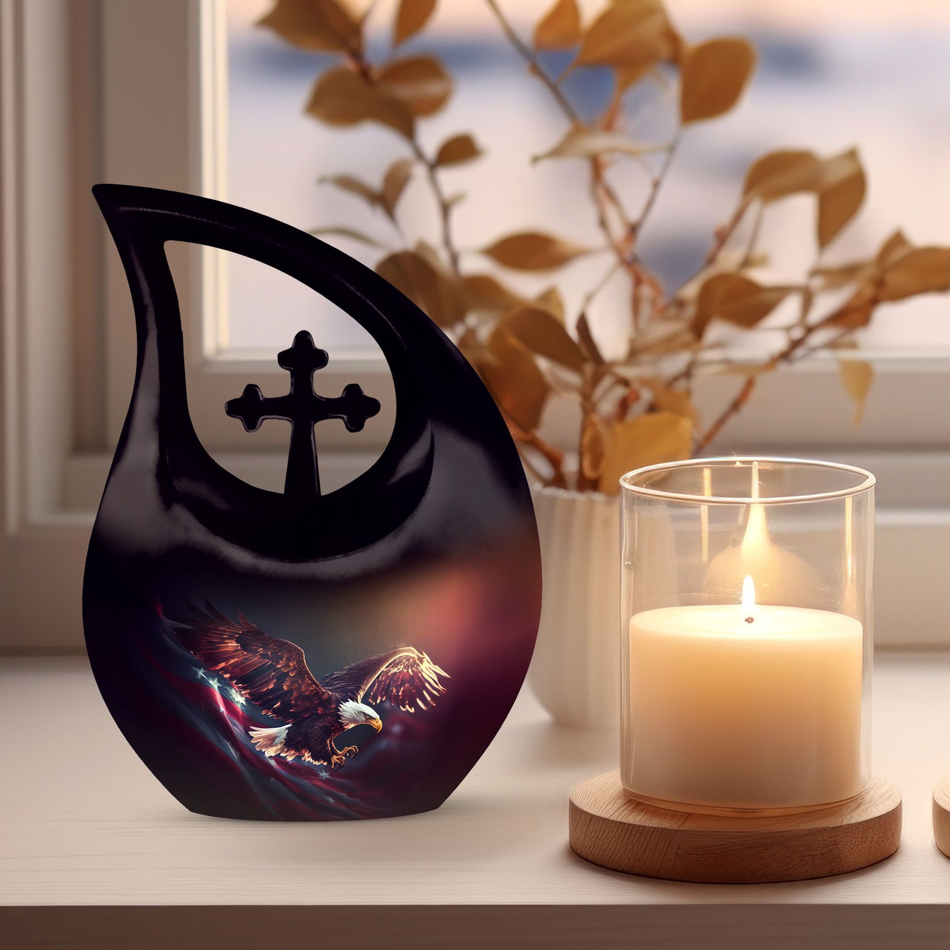 Eagle Urns For Ashes - Cremation Urns Large & Small Combo Urn