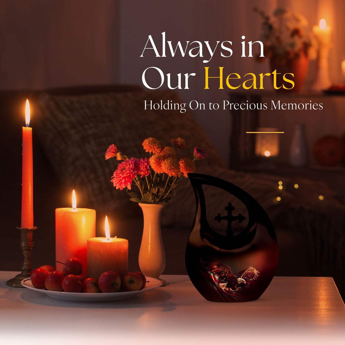 Eagle Urns For Ashes - Cremation Urns Large & Small Combo Urn