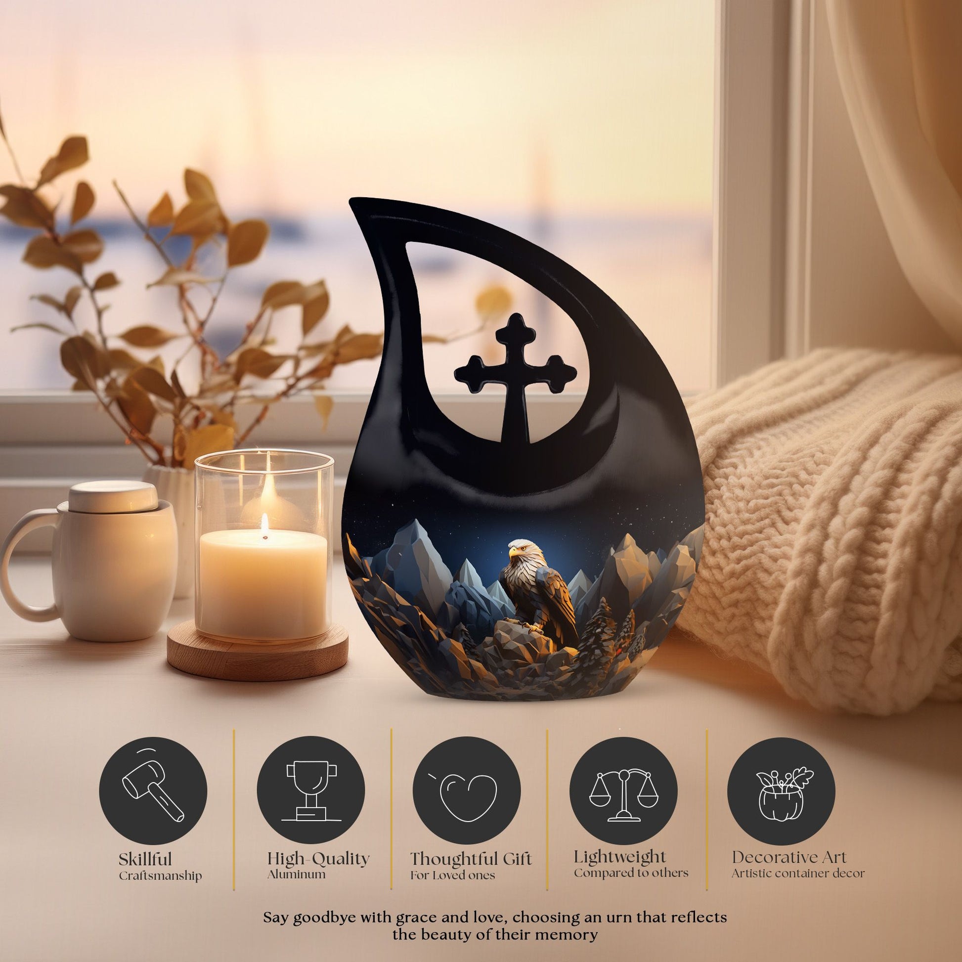 Eagle Urns For Ashes - Funeral Urns For Ashes Adult Urn