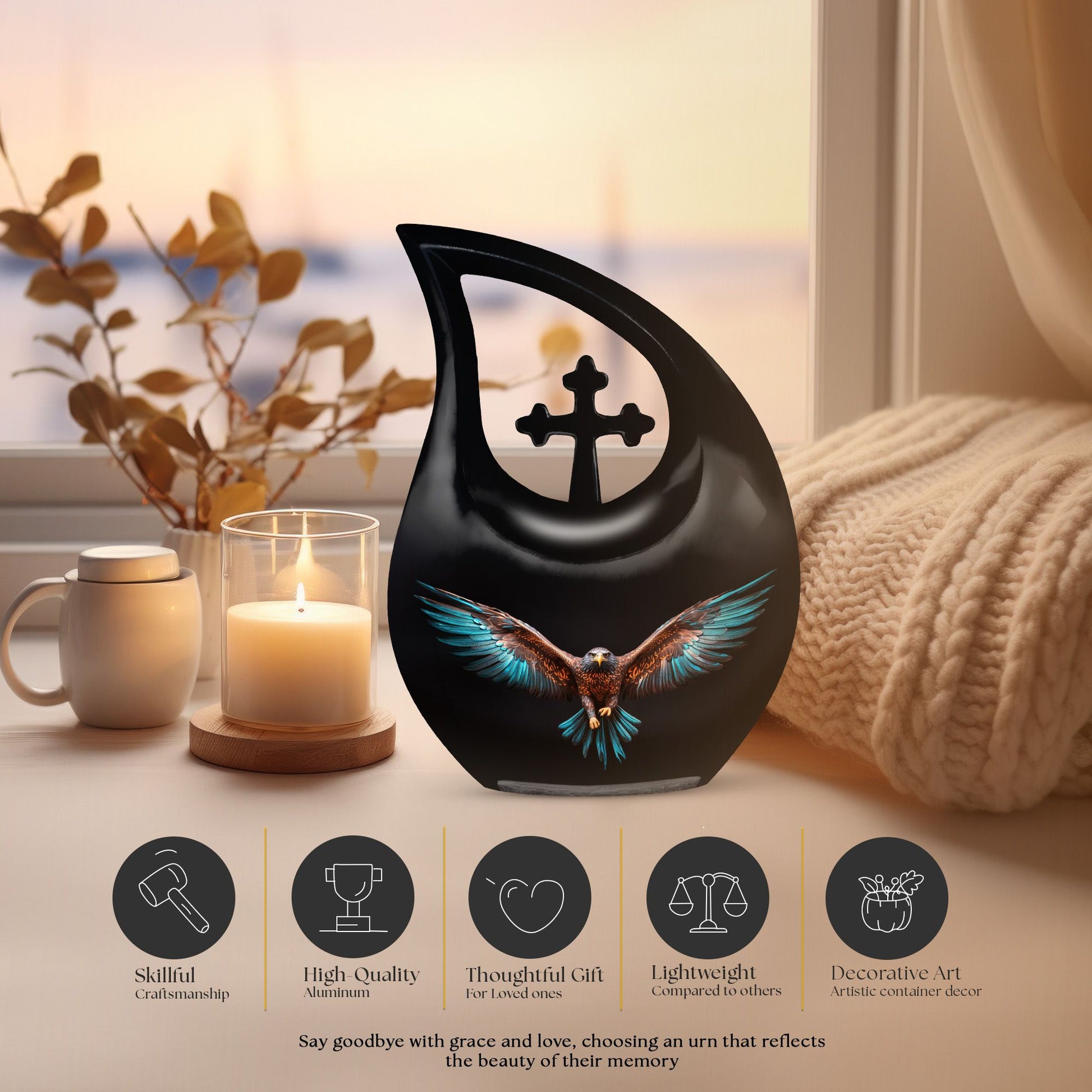 Eagle Urns For Ashes - Funeral Urns For Human Ashes Small Urn