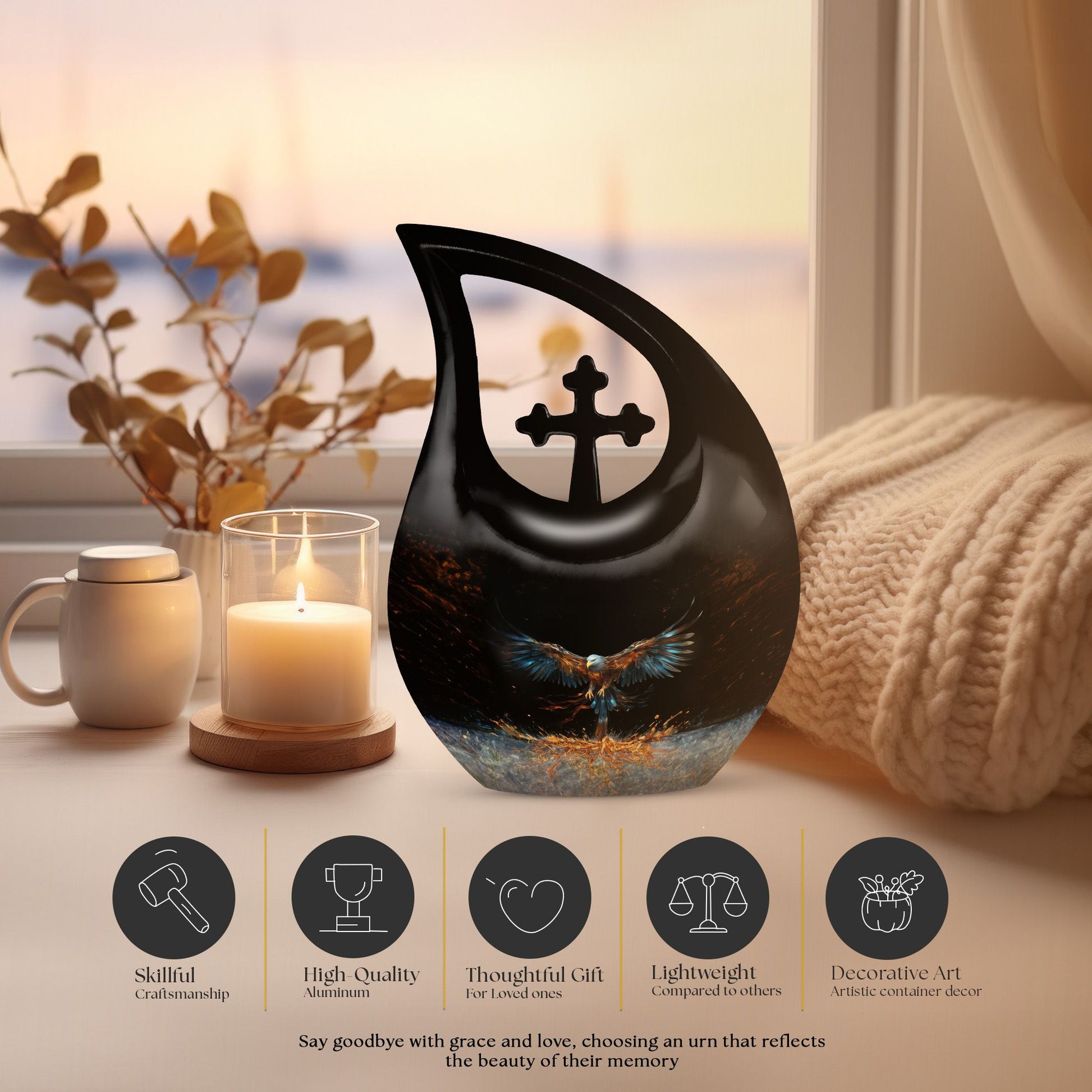 Eagle Urns For Ashes - Mini Keepsake Funeral Urn