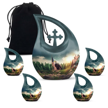 Large Urn With 4 Keepsake