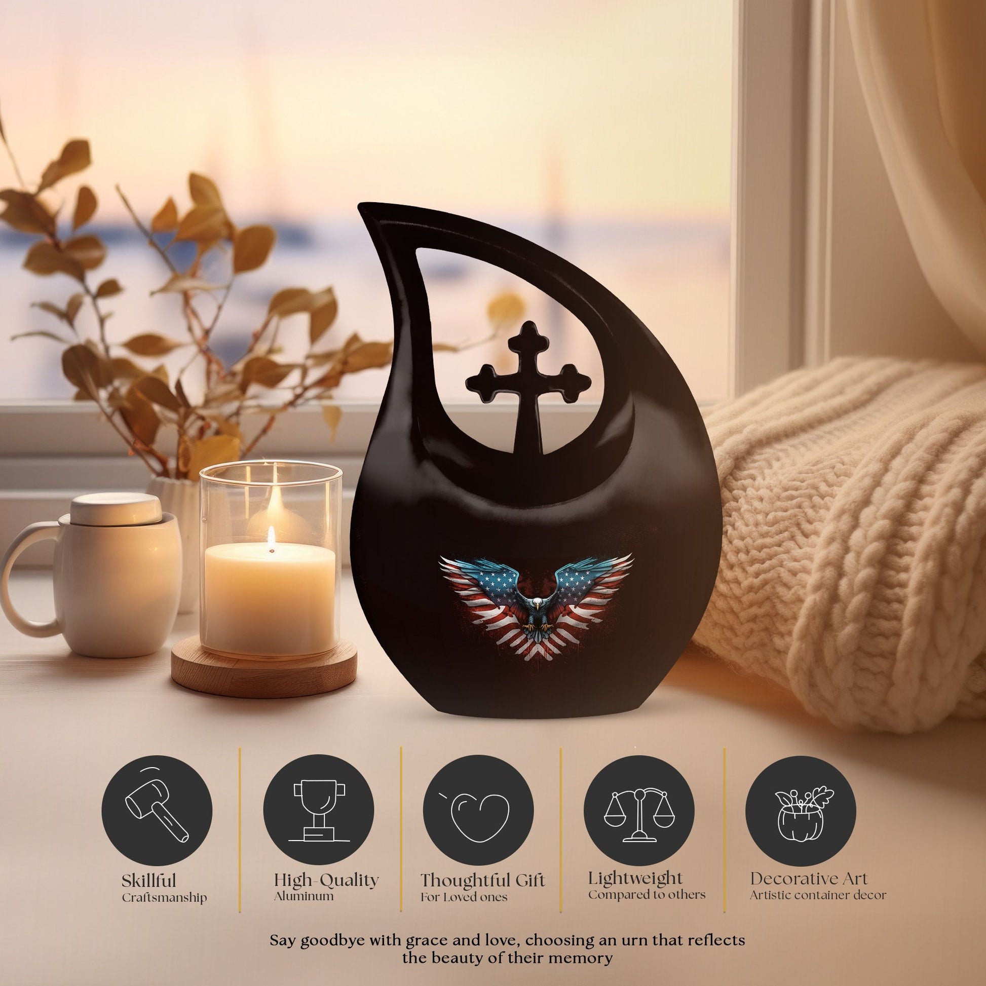 Eagle Urns For Ashes - Urn For Burial In Ground