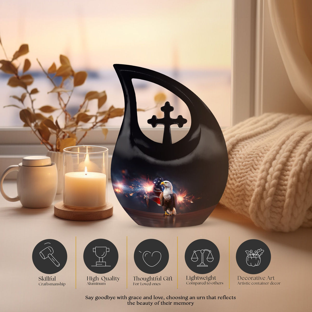 Eagle Urns For Ashes - Burial Urns For Ground Urn