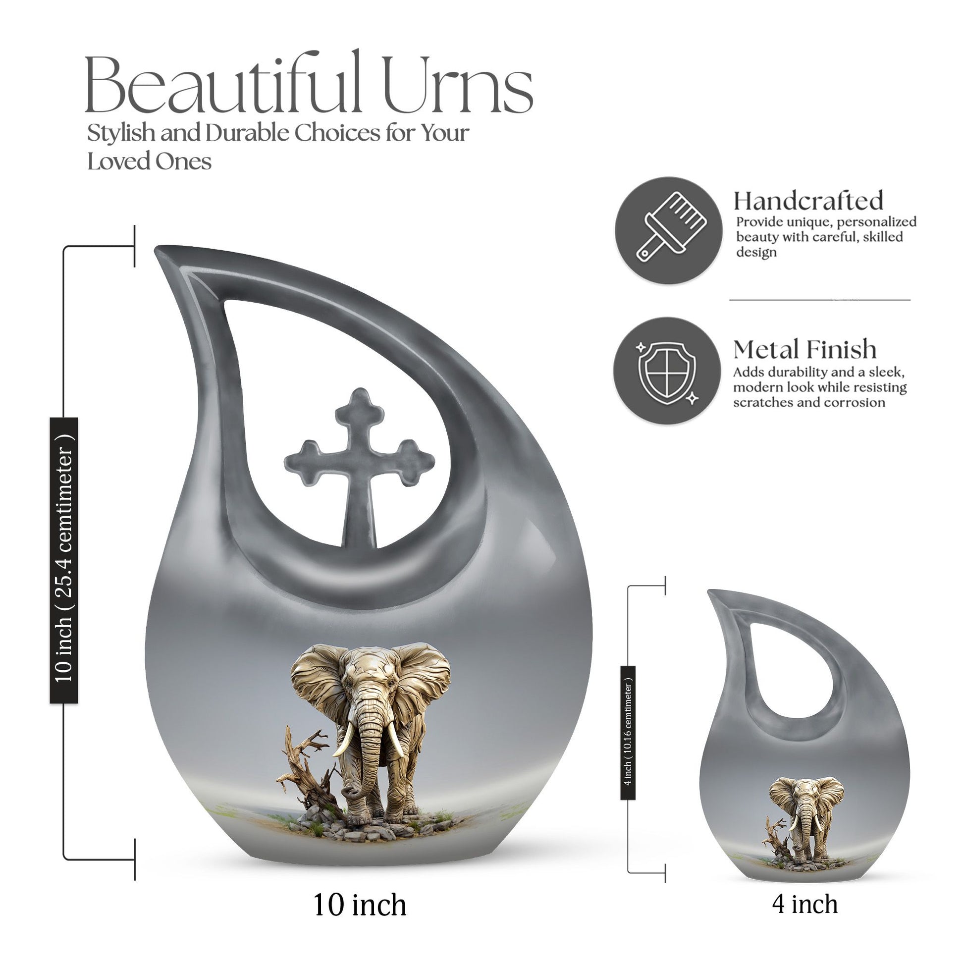 Elephant Urns For Ashes - Burial Urns For Humans Urn