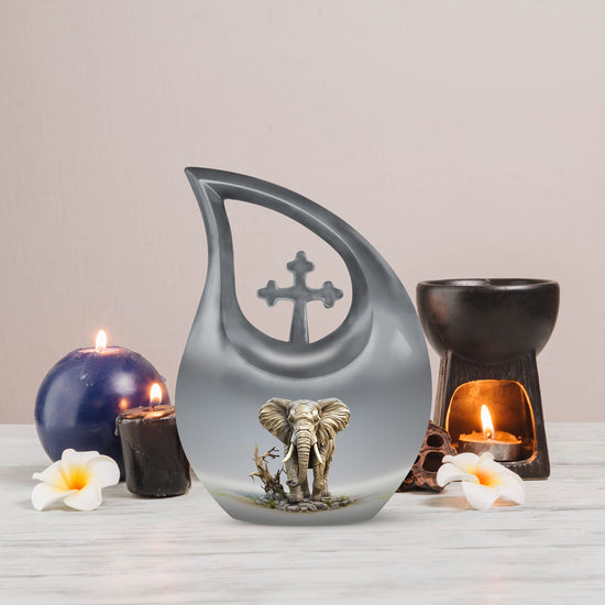 Elephant Urns For Ashes - Burial Urns For Humans Urn