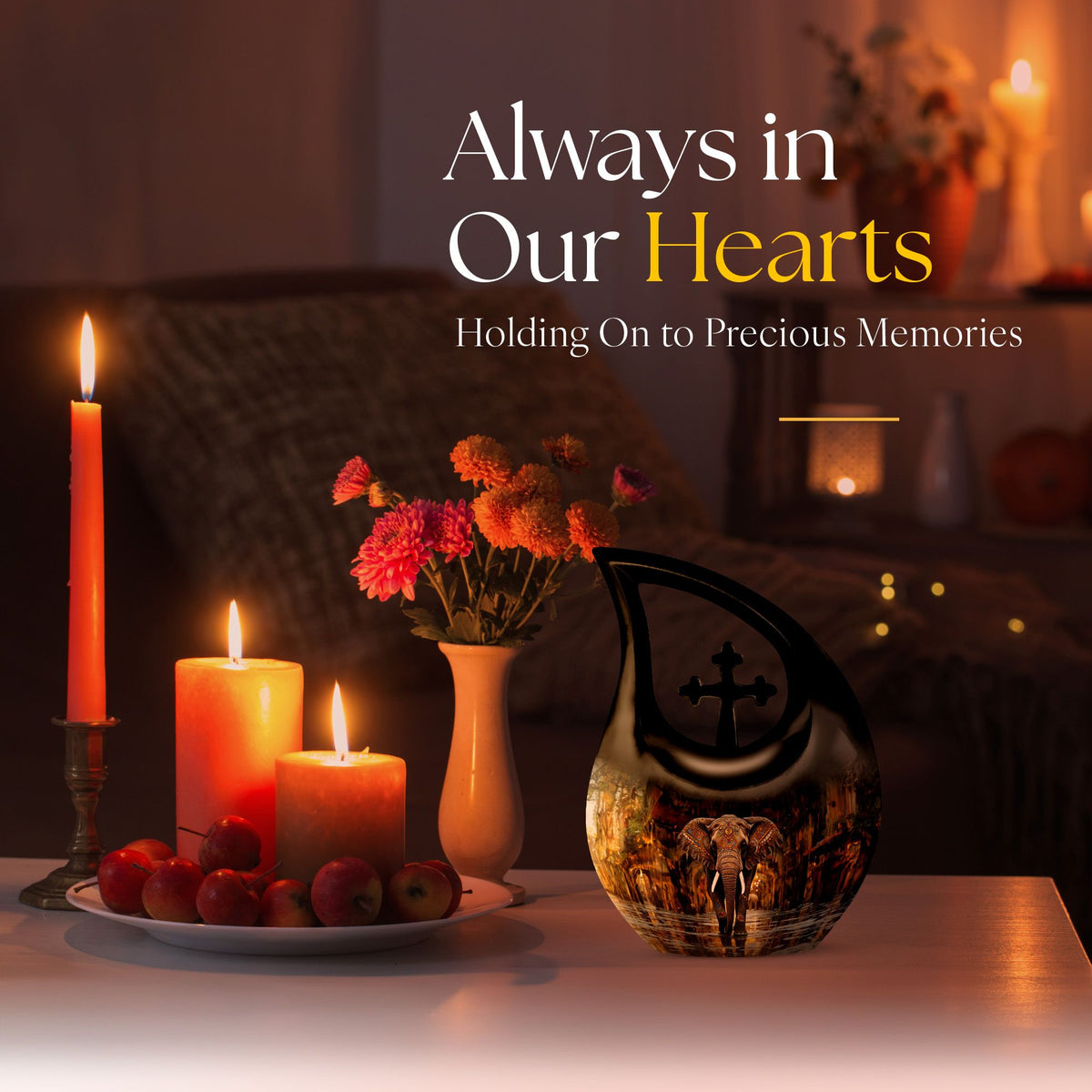 Elephant Urns For Ashes - Cremation Burial Urns