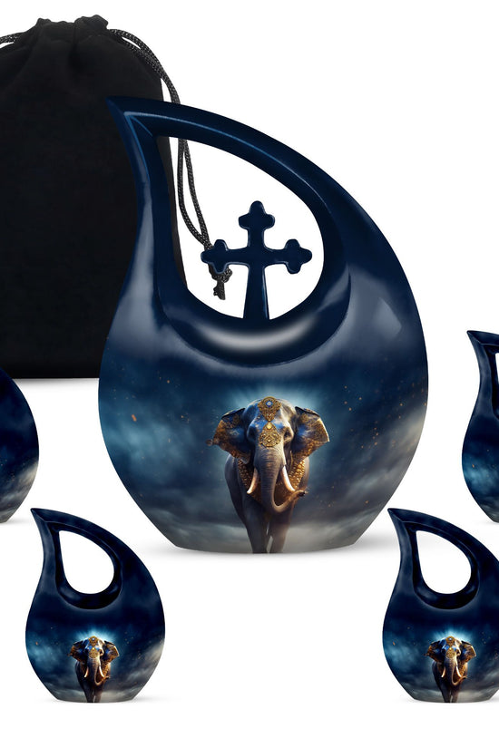Elephant Urns For Ashes - Small Burial Urns For Adult Human Ashes Urn